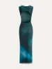 Backless Floral Print Sleeveless Dress sold by COMMENSE