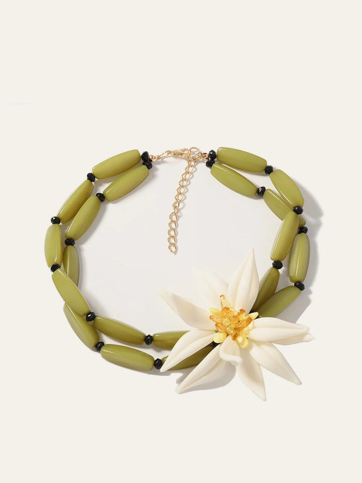 Floral Detail Beaded Bracelet sold by COMMENSE