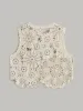 Embroidered Crochet Top sold by COMMENSE
