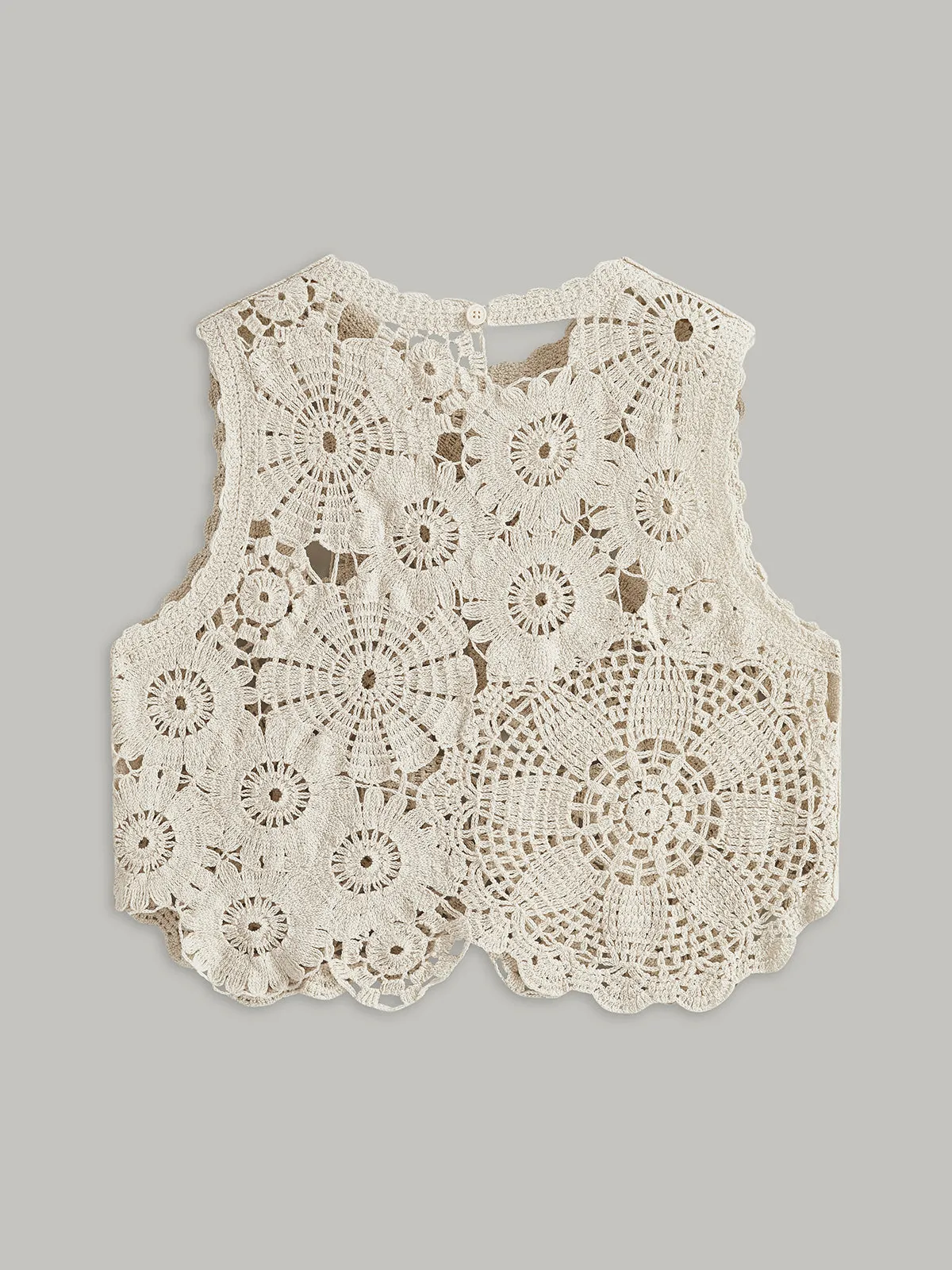 Embroidered Crochet Top sold by COMMENSE product image thumbnail 4