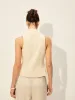 Cotton & Linen Decor Pockets Vest sold by COMMENSE