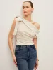 One-Shoulder Top With Bow Detail sold by COMMENSE
