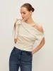 One-Shoulder Top With Bow Detail sold by COMMENSE