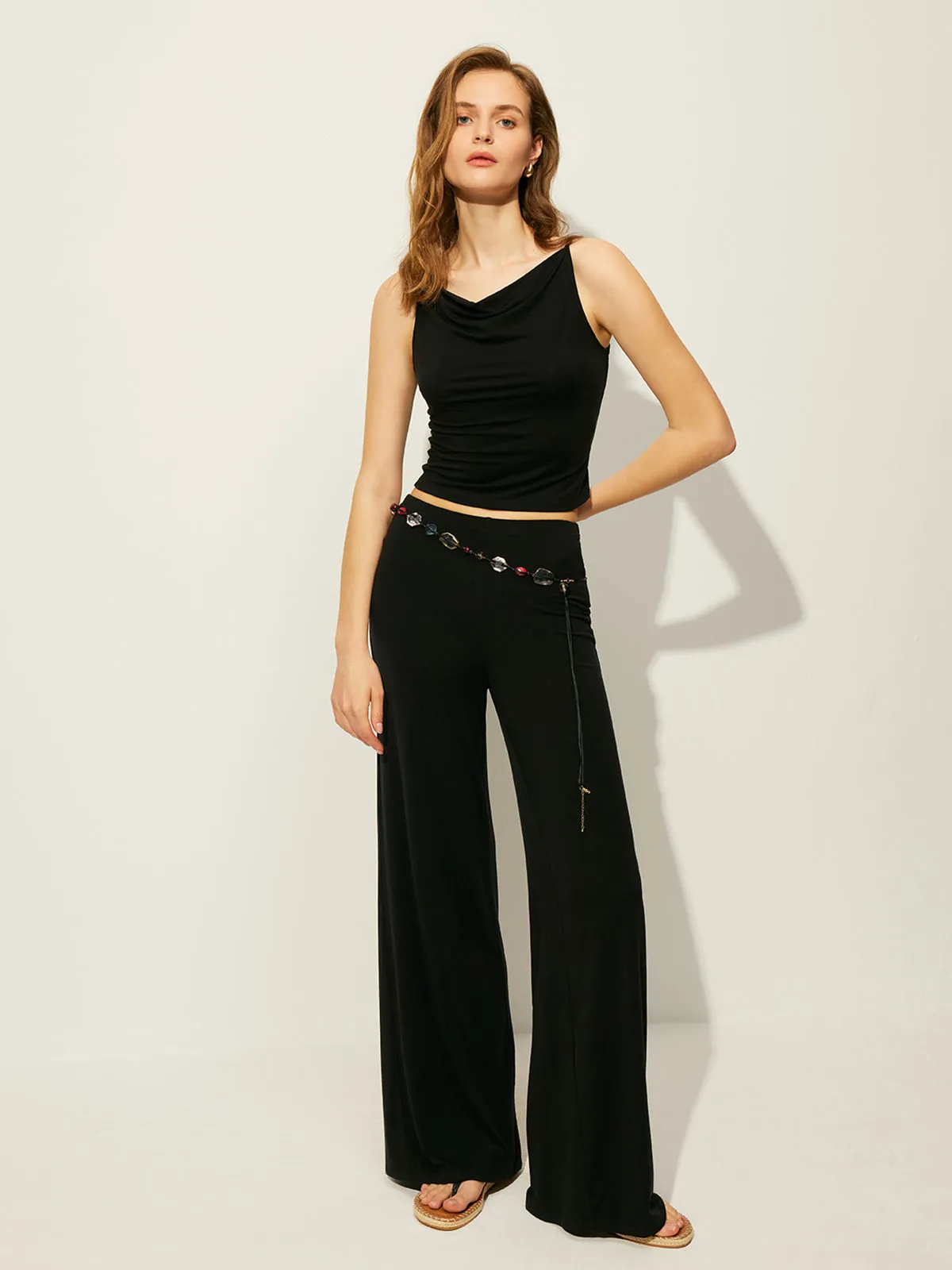 Sleeveless Top Pants Set Without Belt sold by COMMENSE product image thumbnail 2