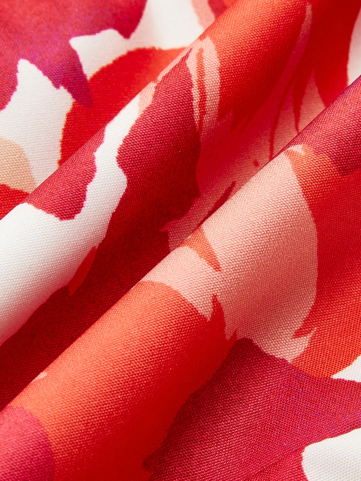 Off-Shoulder Smocked Floral Dress sold by COMMENSE product image thumbnail 3