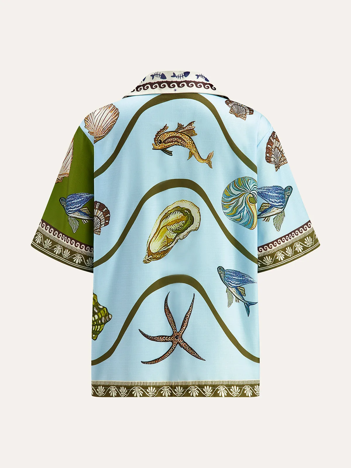 Printed Shirt With Drawstring Pants Set sold by COMMENSE product image thumbnail 3