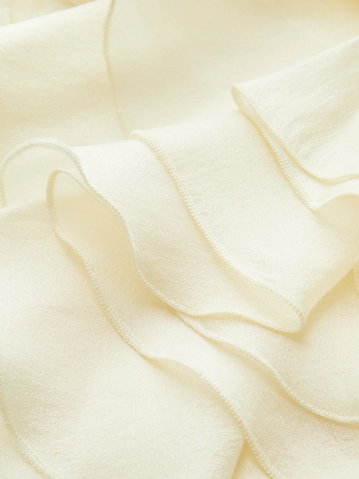 Ruffle Detail Keyhole Back Top sold by COMMENSE product image thumbnail 2