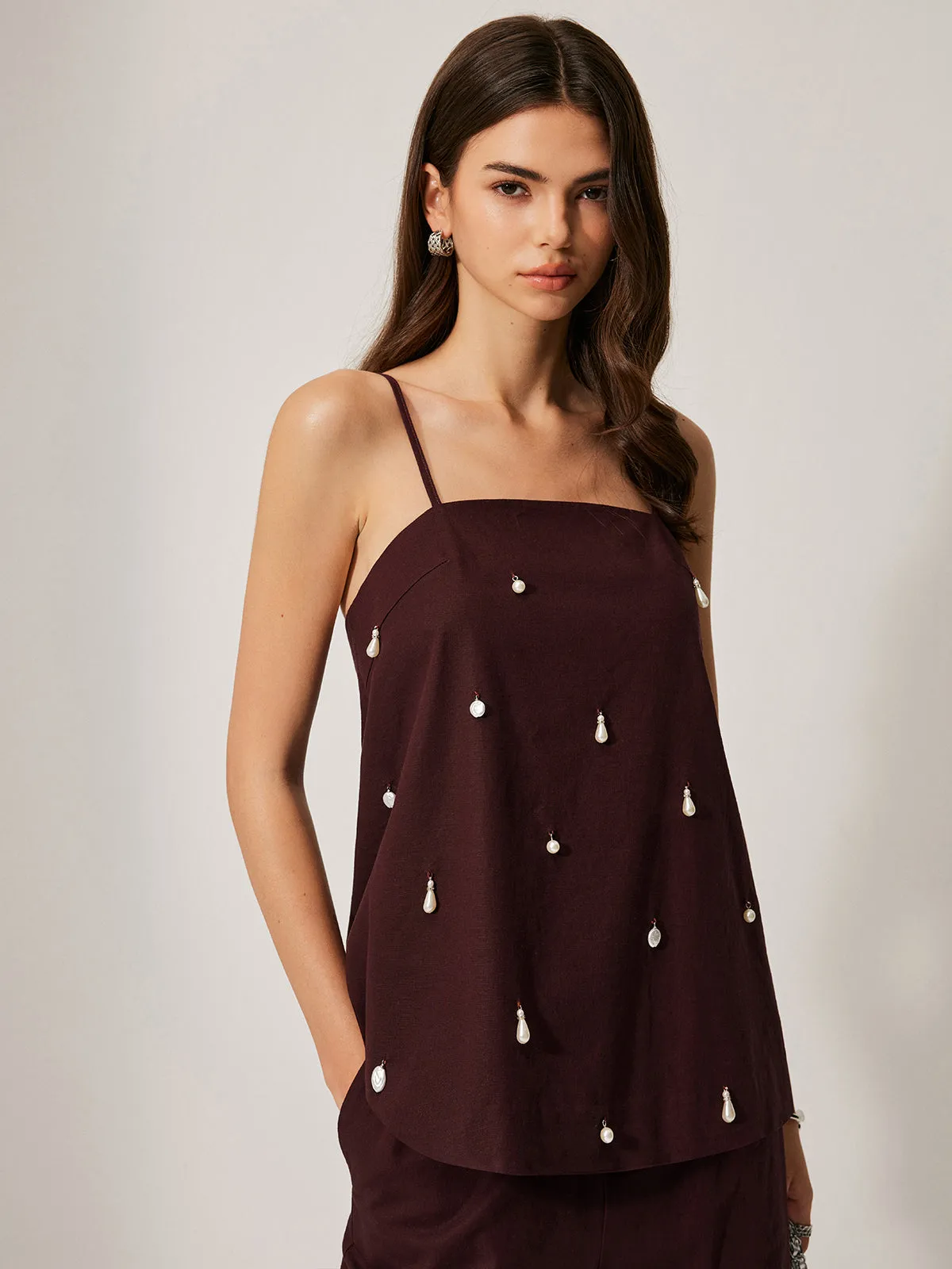 Cotton & Linen Pants Set With Pockets sold by COMMENSE product image thumbnail 4