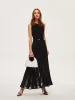 Semi-Sheer Mesh Flared Dress Without Belt sold by COMMENSE