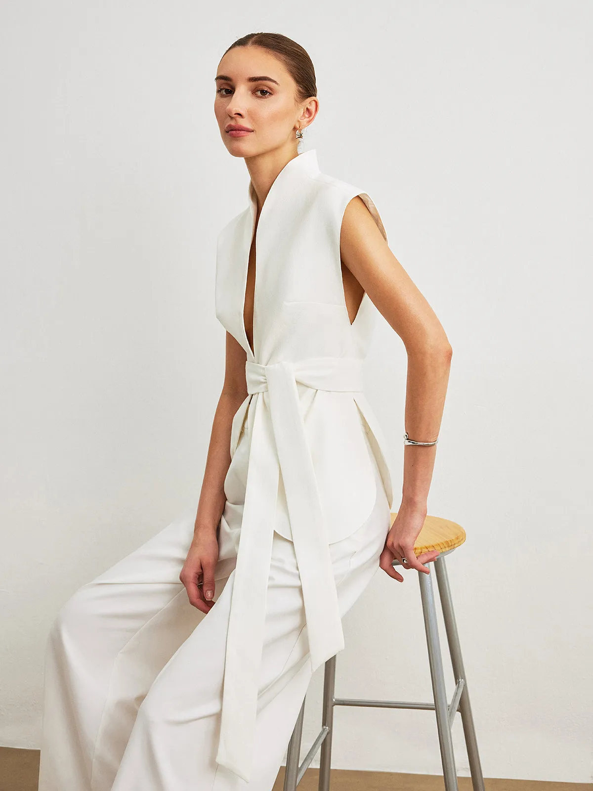 Belted Peplum Top sold by COMMENSE product image thumbnail 3