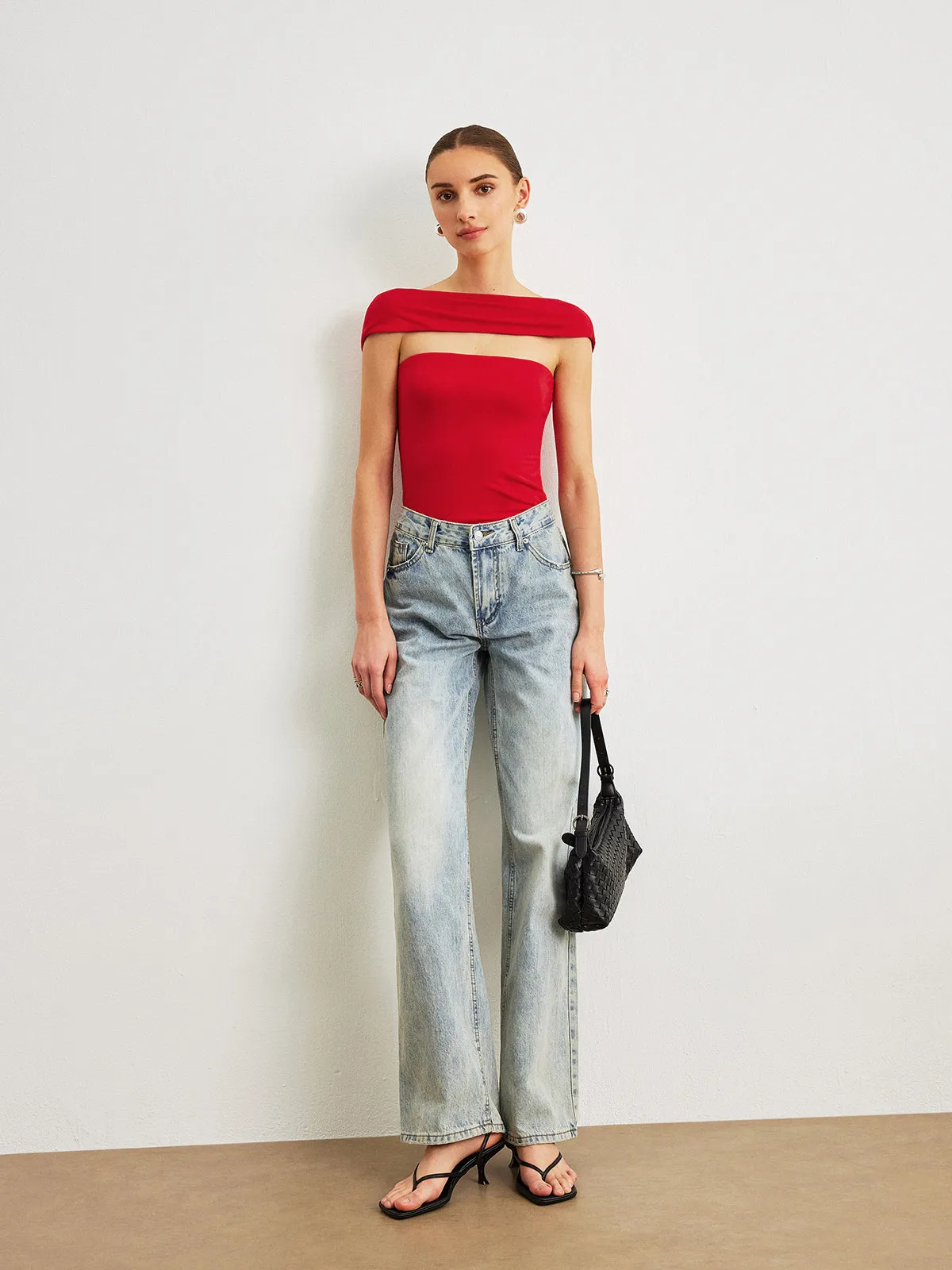 Off-Shoulder Backless Top sold by COMMENSE product image thumbnail 5