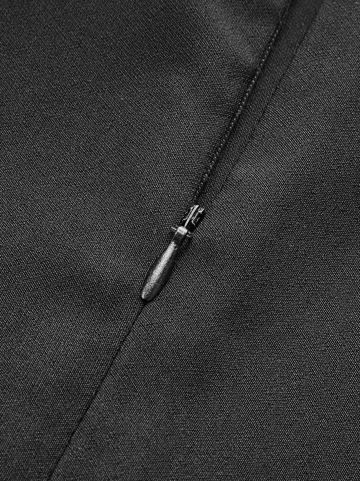 Cut-Out Side Metal Detail Zipper T-Shirt sold by COMMENSE product image thumbnail 4