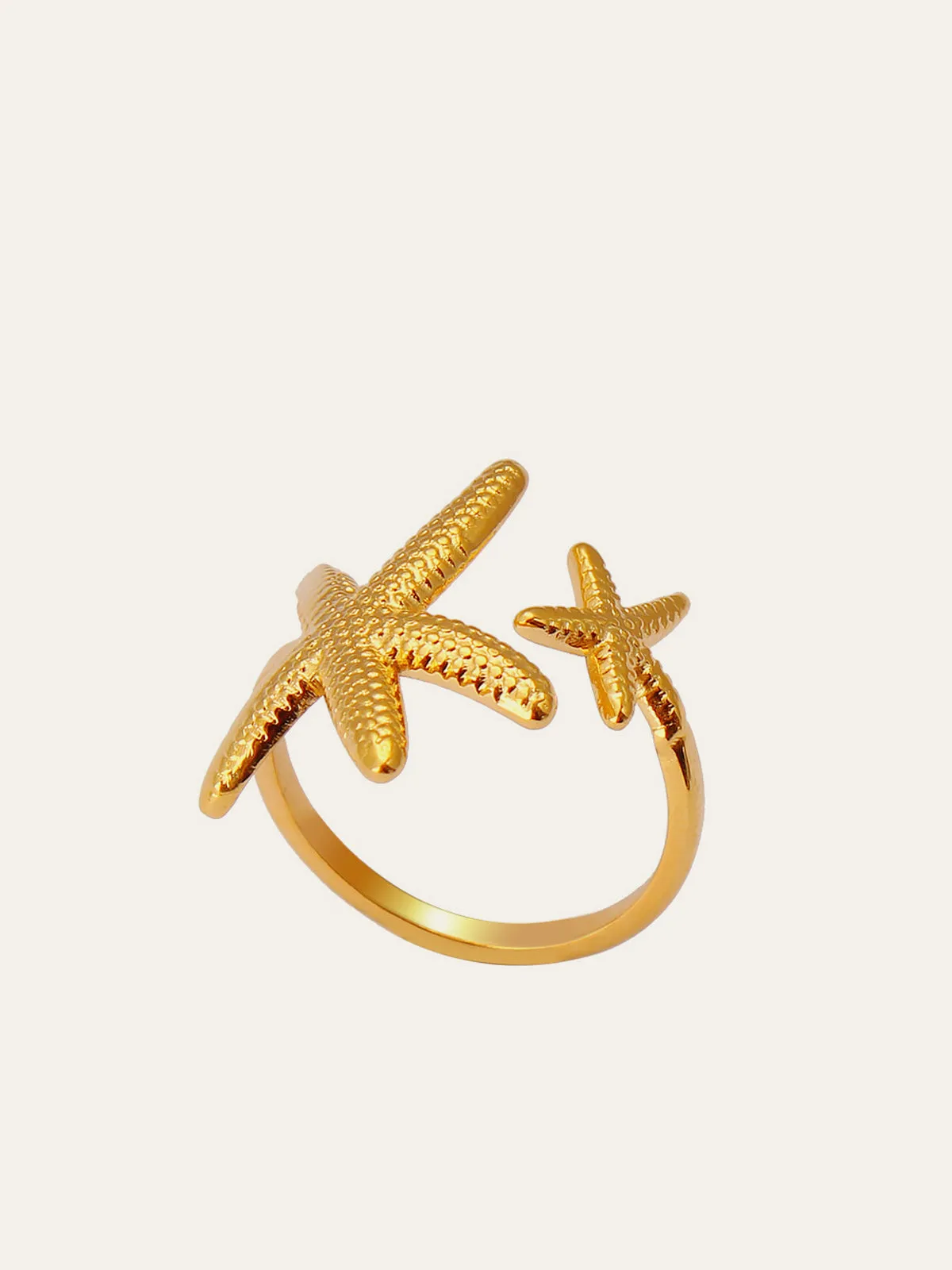 Asymmetrical Starfish Open Ring sold by COMMENSE product image thumbnail 2