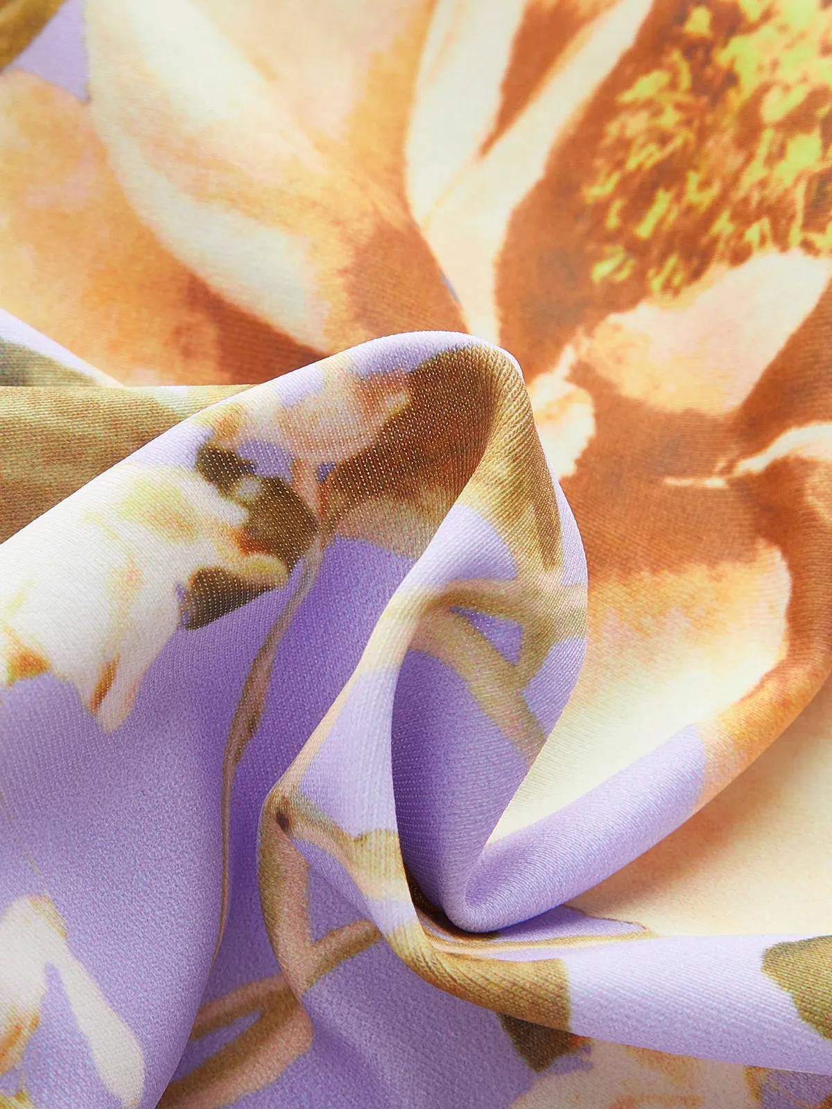 Print Cut-Out Bow Spaghetti Strap One-Piece Swimsuit sold by COMMENSE product image thumbnail 4