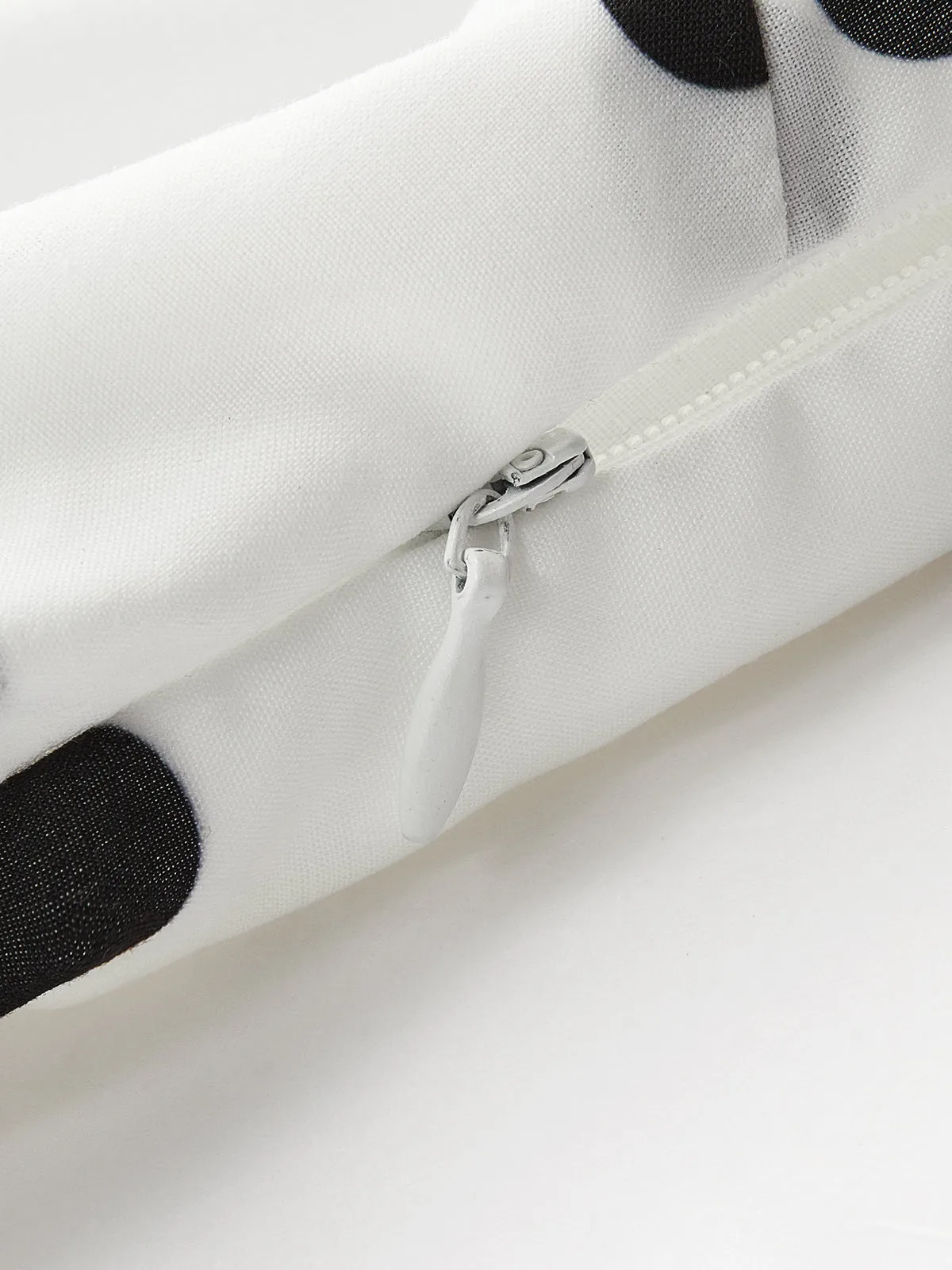 Polka Dot Bow Halter Zipper Dress sold by COMMENSE product image thumbnail 2