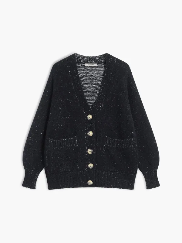 Mixed Knit Cardigan sold by COMMENSE