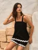 Cotton & Linen Wavy Trim Top With Shorts Set sold by COMMENSE