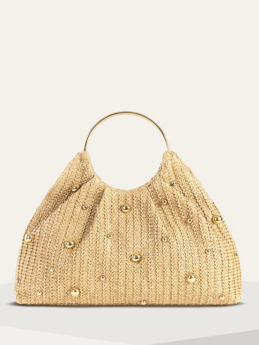 Beaded Crochet Hobo Bag sold by COMMENSE product image thumbnail 4