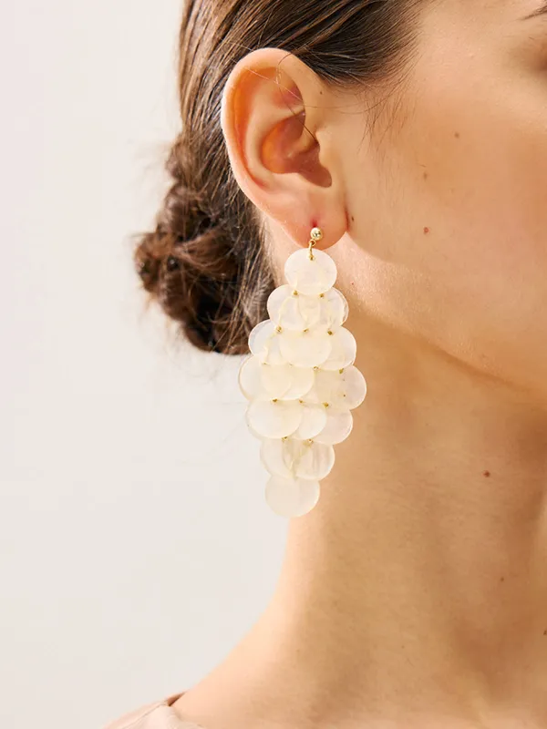 Shell Chandelier Earrings sold by COMMENSE