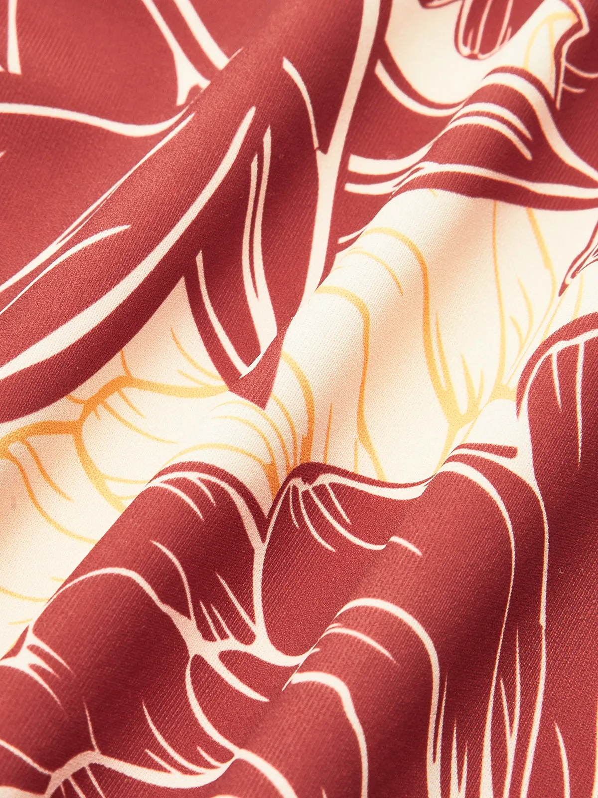 Floral Print Ruched Cut-Out One-Piece Swimsuit sold by COMMENSE product image thumbnail 3