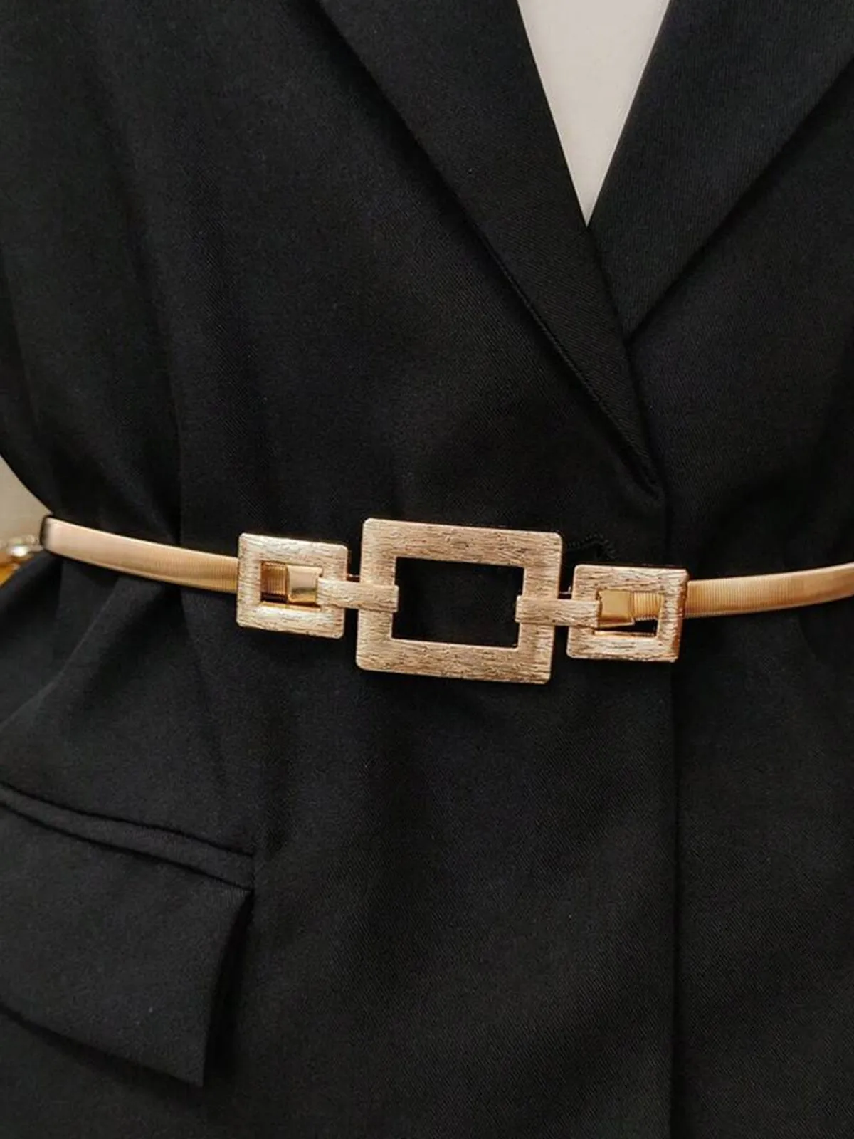 Geometric Golden Waist Belt sold by COMMENSE product image thumbnail 3