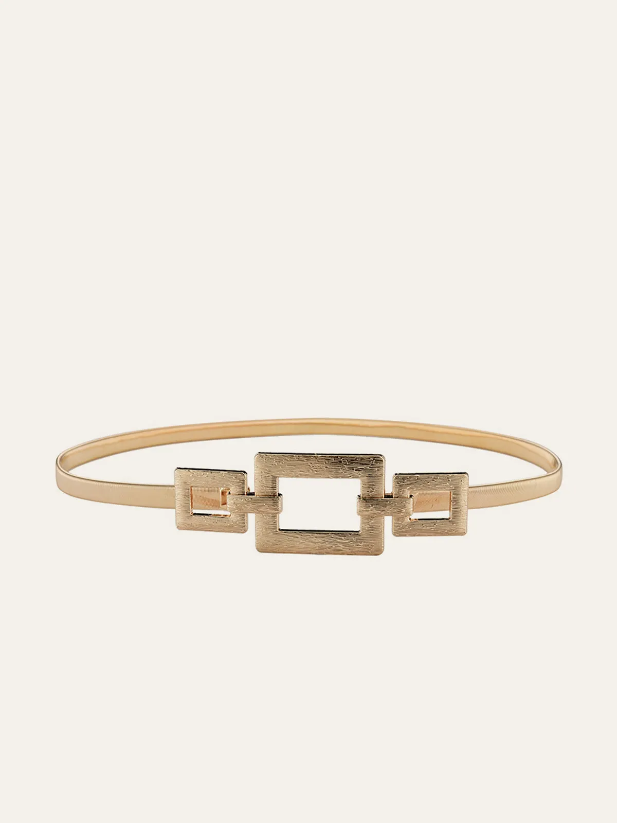 Geometric Golden Waist Belt sold by COMMENSE