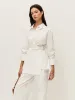 Cotton & Linen Wrap Shirt sold by COMMENSE