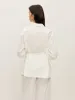 Cotton & Linen Wrap Shirt sold by COMMENSE