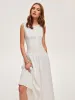 Button-Front Cotton Sleeveless Dress sold by COMMENSE