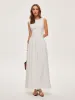 Button-Front Cotton Sleeveless Dress sold by COMMENSE