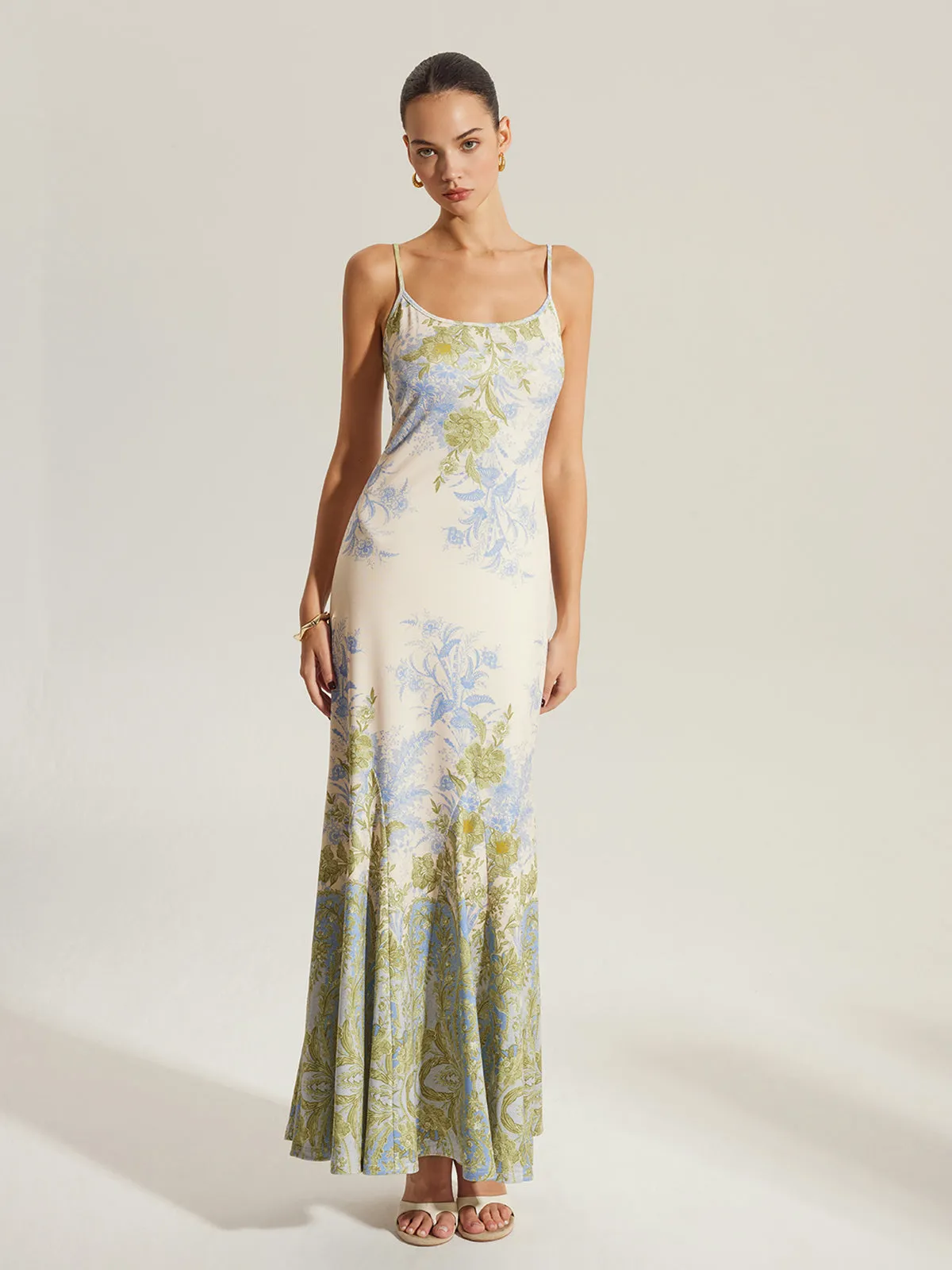 Floral Print Cami Dress sold by COMMENSE product image thumbnail 4