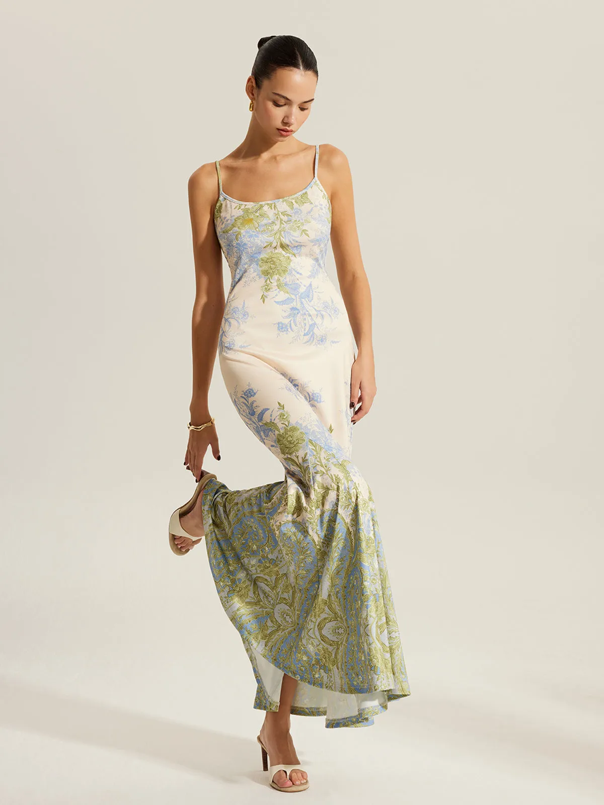 Floral Print Cami Dress sold by COMMENSE product image thumbnail 2