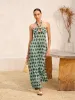 Halter Neck Keyhole Dress sold by COMMENSE
