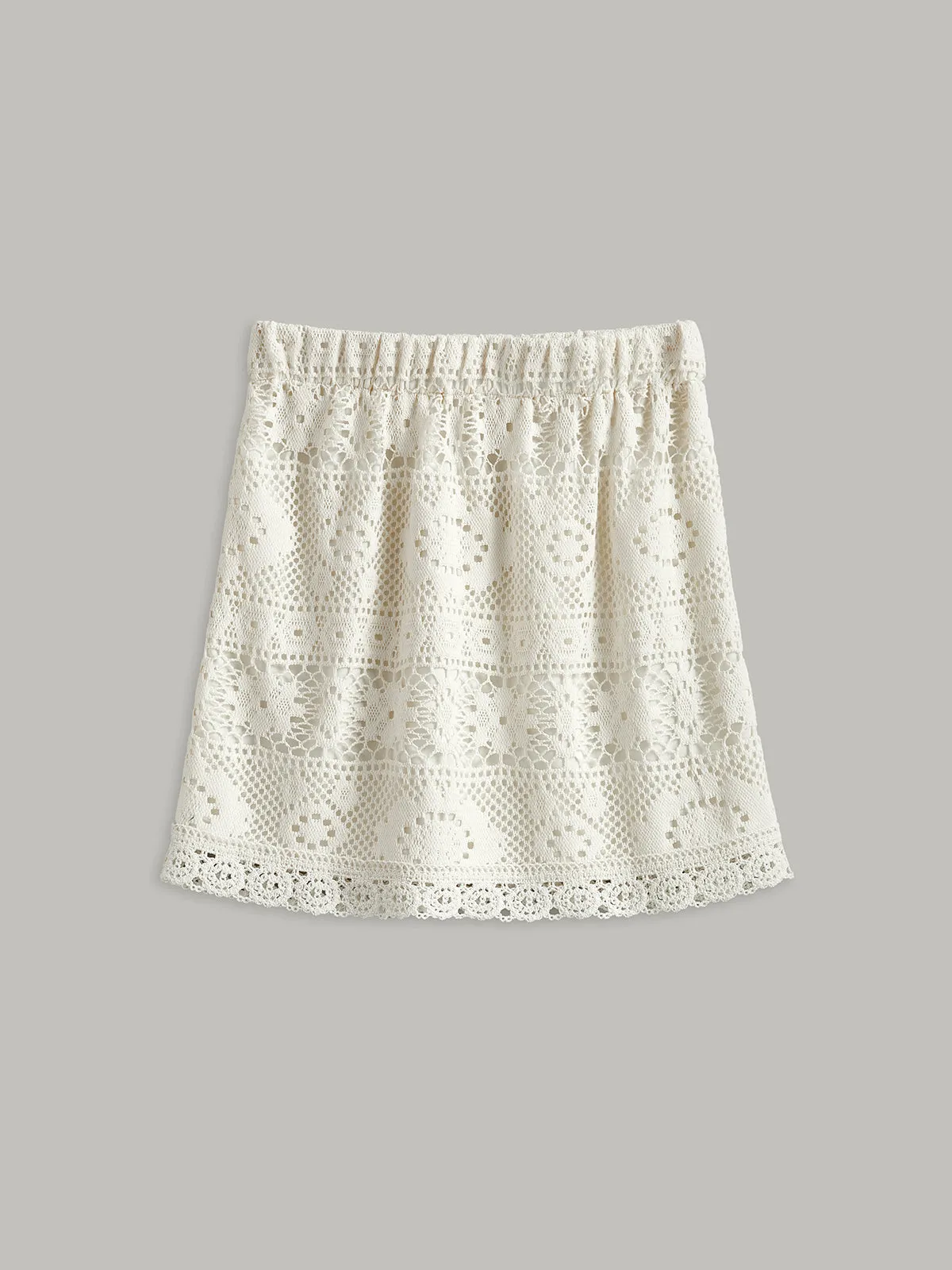 Crochet Tie-Back Semi-Sheer Skirt Set sold by COMMENSE product image thumbnail 5