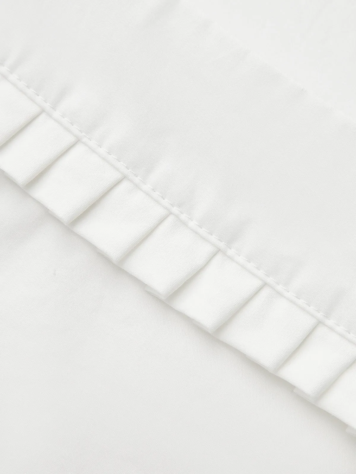 Pleated Square Neck Buttoned Top sold by COMMENSE product image thumbnail 3