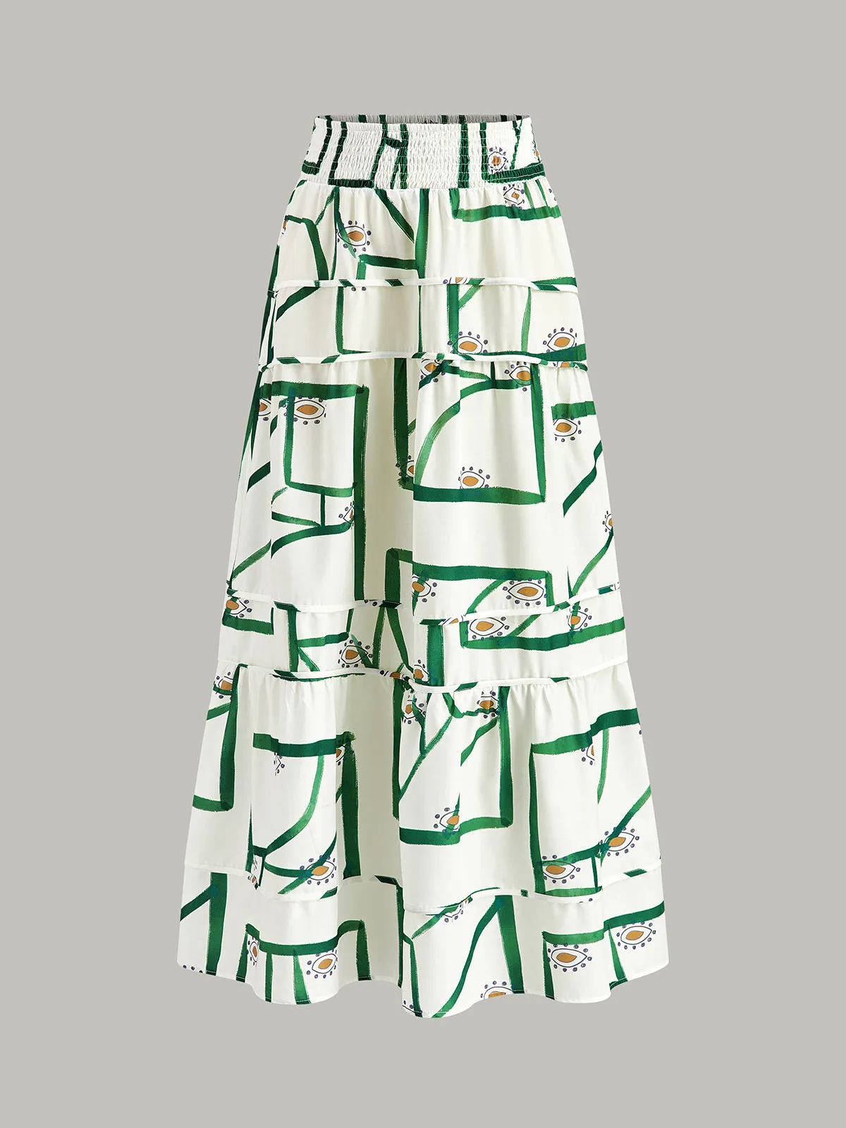 Front Tie Cami Top With Tiered Skirt Set sold by COMMENSE product image thumbnail 4