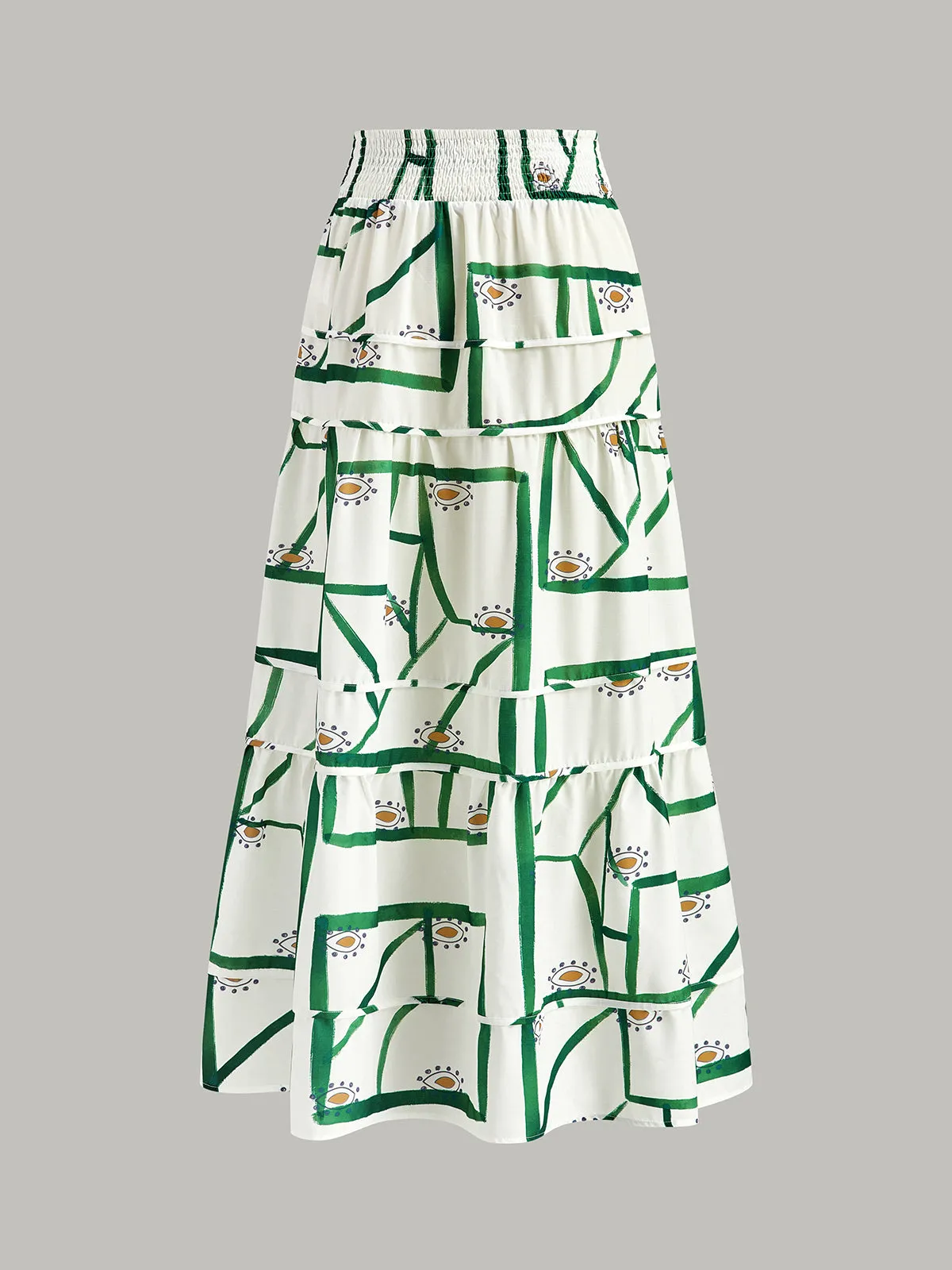 Front Tie Cami Top With Tiered Skirt Set sold by COMMENSE product image thumbnail 5