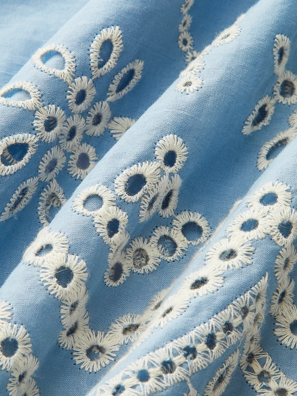 Semi-Sheer Embroidered Eyelet Cami Dress sold by COMMENSE product image thumbnail 3