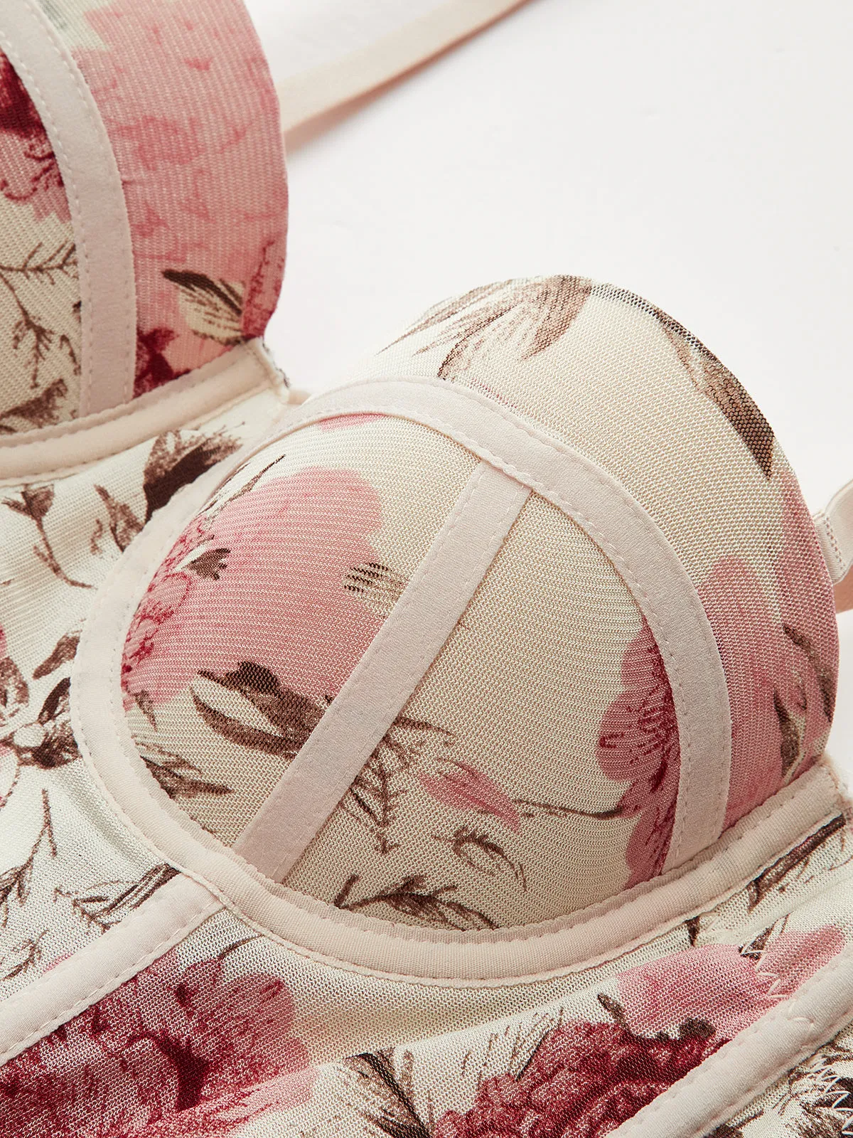 Floral Print Corset Top sold by COMMENSE product image thumbnail 3