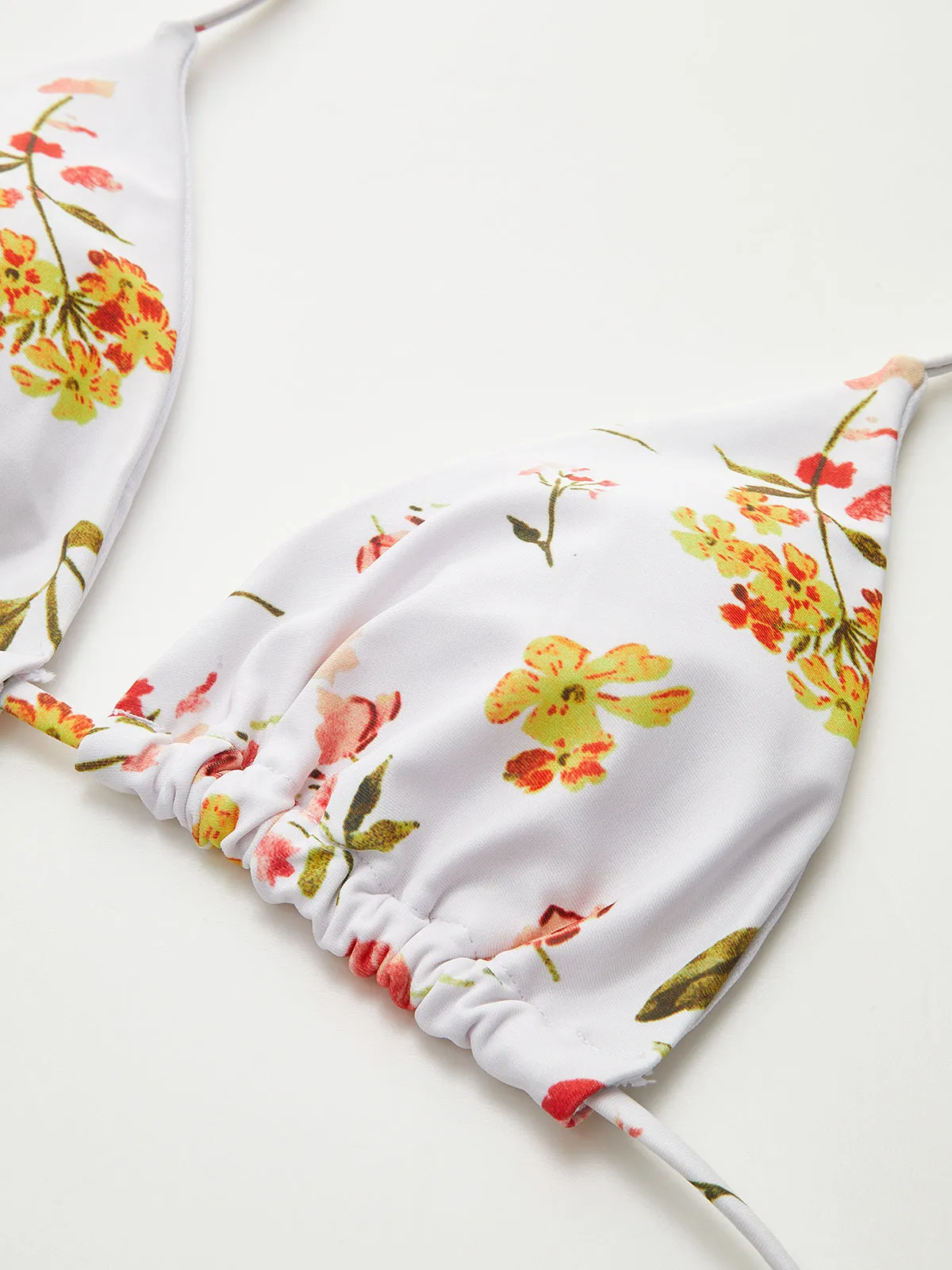 Floral Print Tie-String Bikini Set sold by COMMENSE product image thumbnail 4