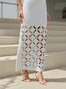 Cut-Out Pattern Maxi Skirt Set sold by COMMENSE