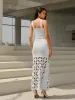 Cut-Out Pattern Maxi Skirt Set sold by COMMENSE