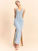 Crochet Embellished Sleeveless Maxi Dress sold by COMMENSE