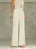 High-Waist Pocketed Pants sold by COMMENSE