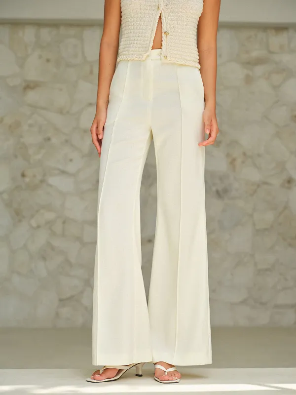 High-Waist Pocketed Pants sold by COMMENSE