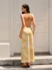 Floral Print High Slit Dress sold by COMMENSE