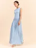 Sleeveless Knit Eyelet Pleated Maxi Dress sold by COMMENSE
