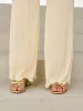 Mid-Rise Vertical Pleated Pants sold by COMMENSE