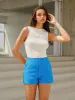 Mid-Waist Pocketed Shorts sold by COMMENSE