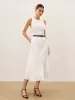 Cotton & Linen Button-Front Sleeveless Dress Without Belt sold by COMMENSE